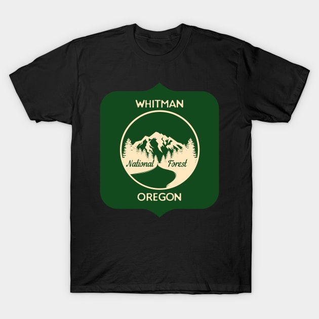 Whitman National Forest Oregon T-Shirt by Compton Designs